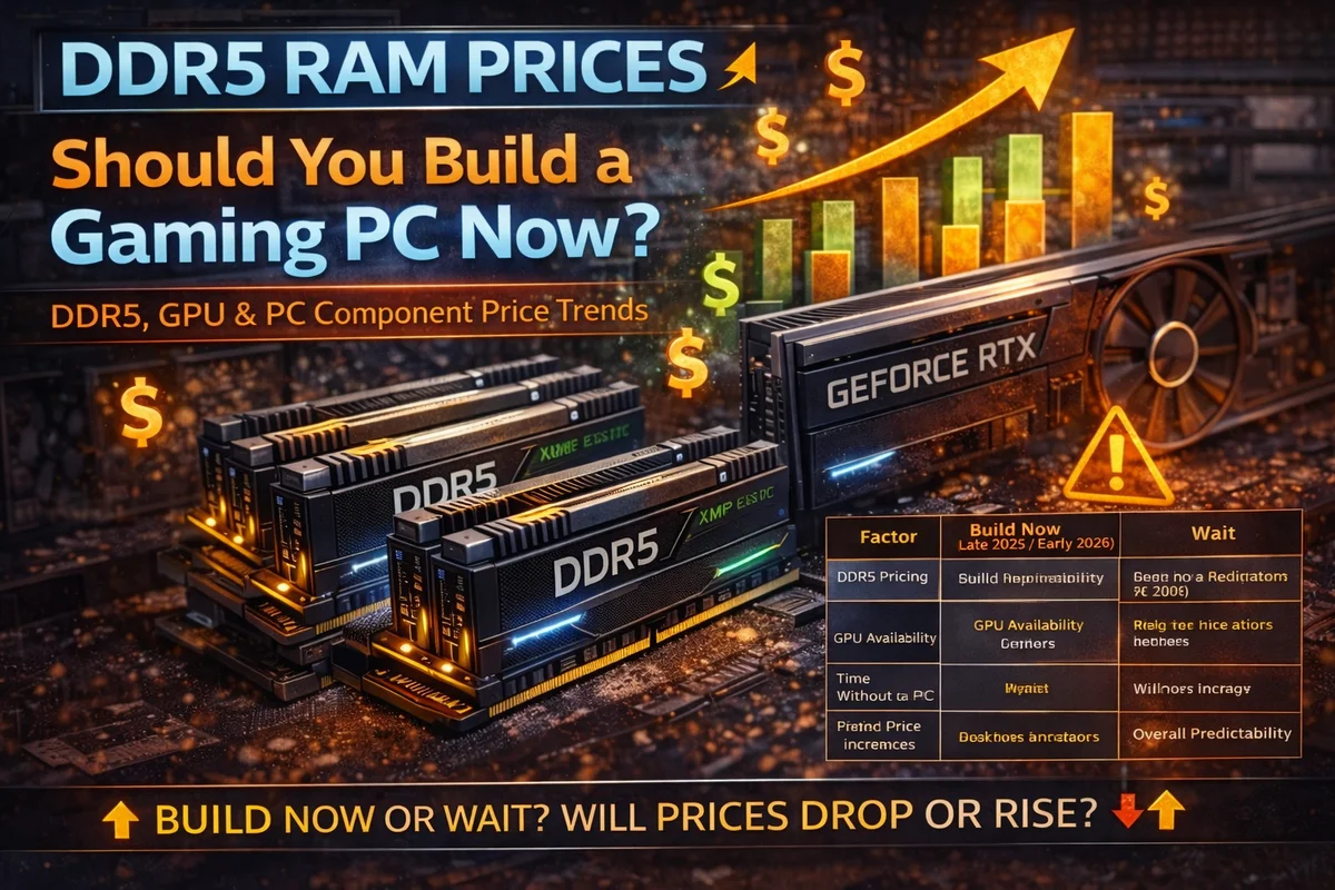 DDR5 Ram Prices. Should You Build a Gaming PC Now?