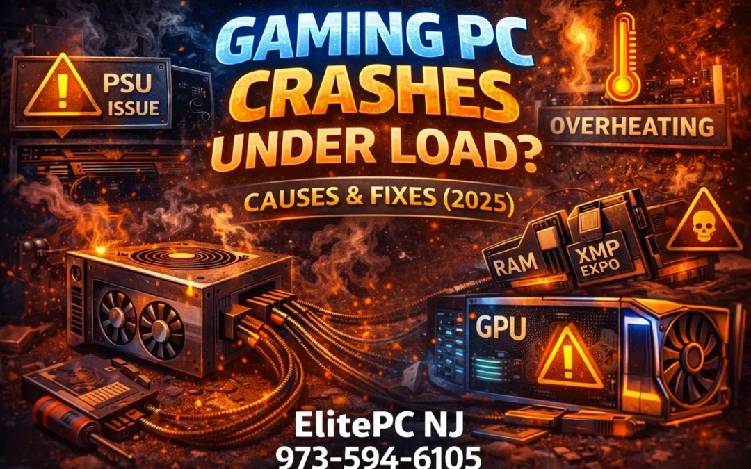 Gaming PC Crashes Under Load (2025): Fix Random Restarts, Black Screens & Freezes