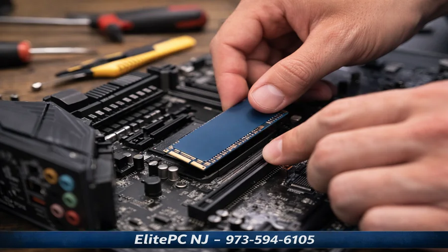 NVMe SSD upgrade improving computer speed and responsiveness
